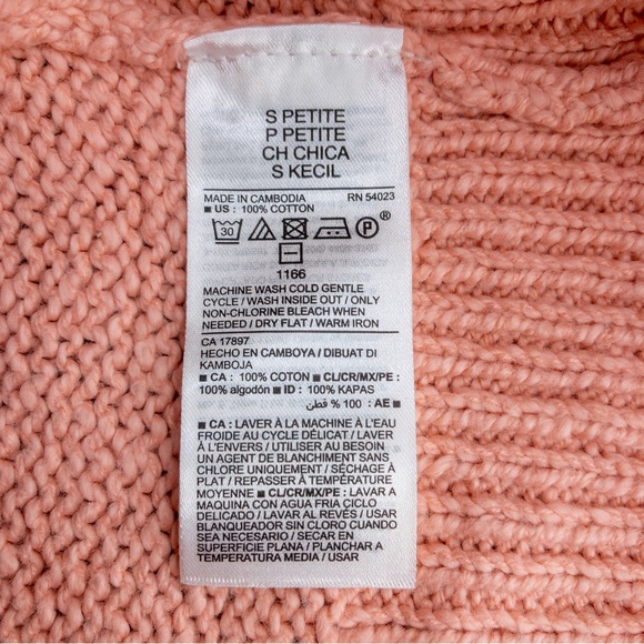 NWT Old Navy Pink Oversized Voop-Neck Tunic Sweater - Picture 6 of 7